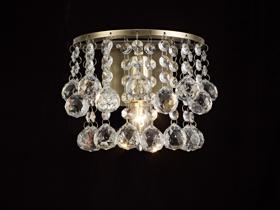 Acton Crystal Wall Lights Deco Flush Crystal Wall Lights